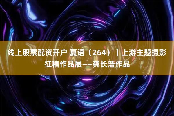 线上股票配资开户 夏语（264）｜上游主题摄影征稿作品展——龚长浩作品